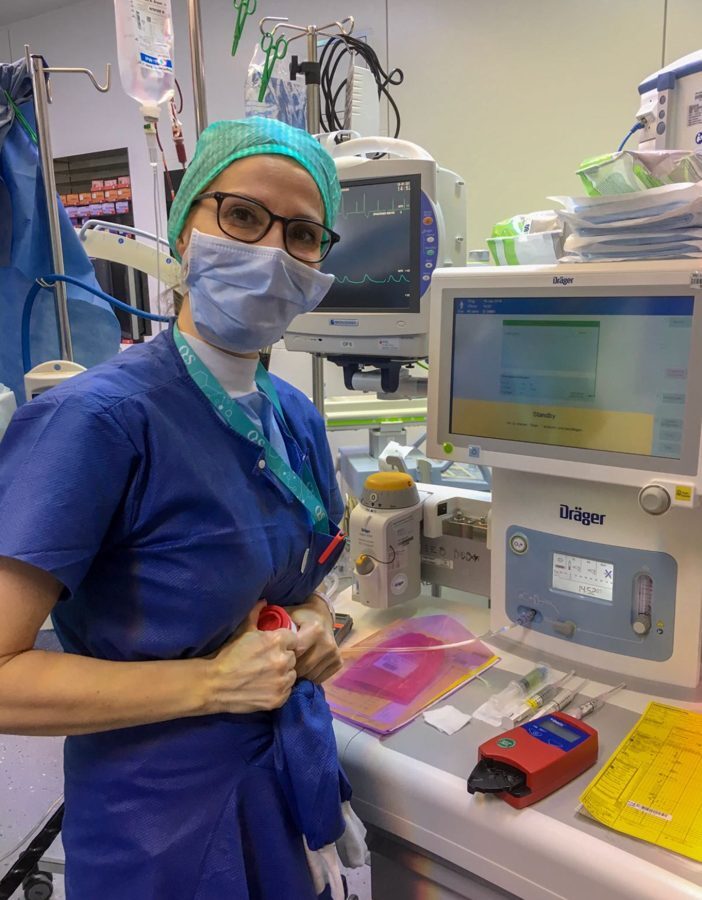 Antonietta Del Negro bei der Arbeit in der Anästhesiepflege